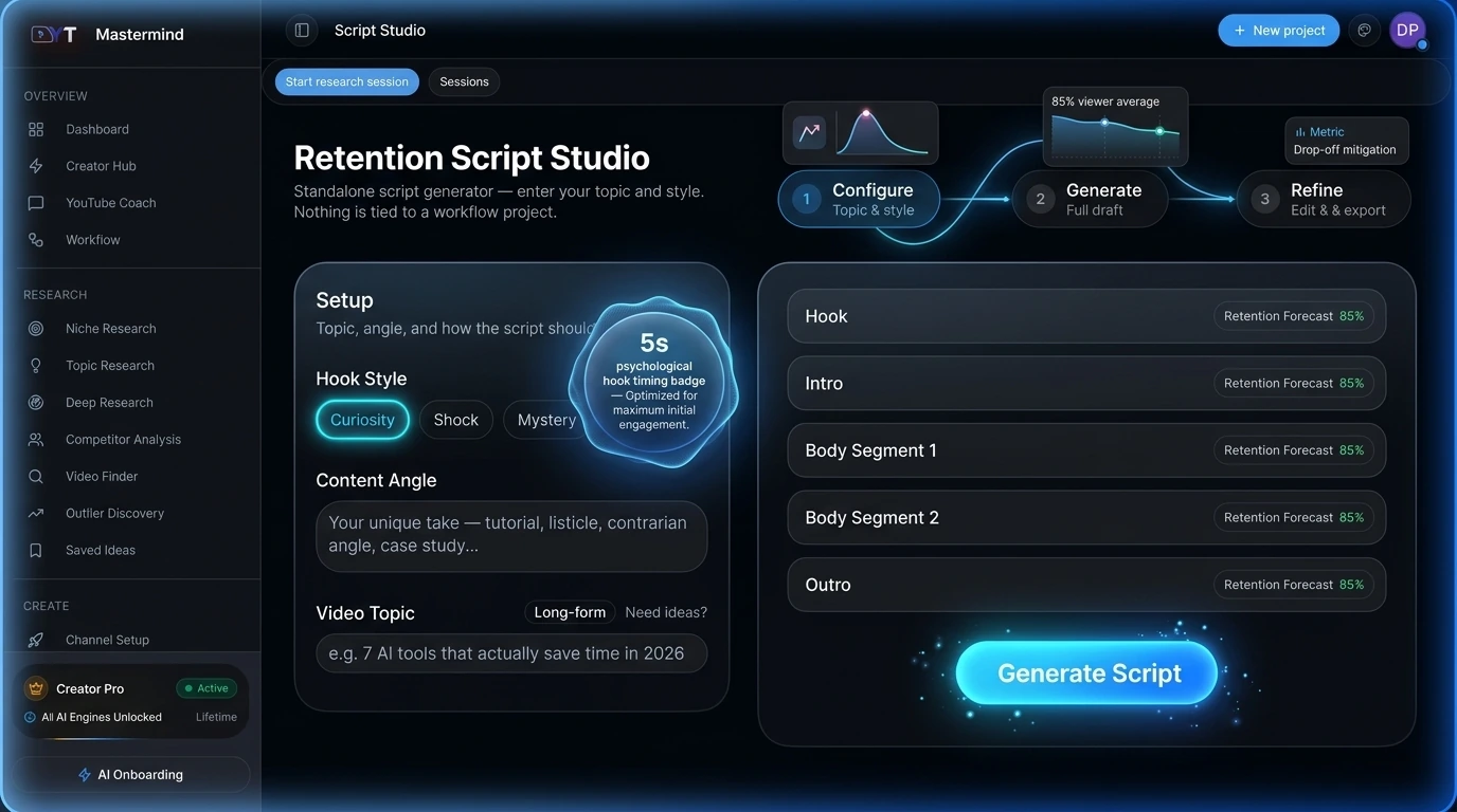 Retention Script Studio